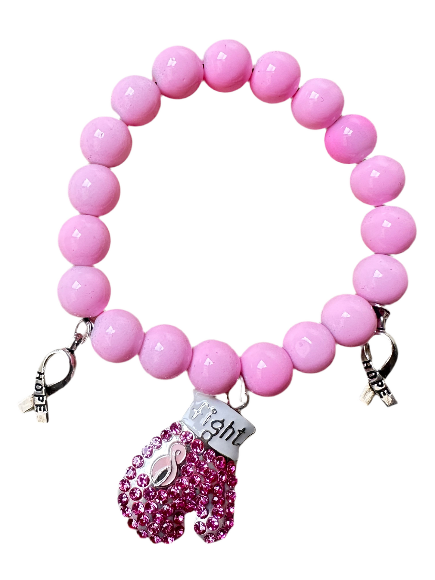 Fight Like a Girl Pink Bracelet