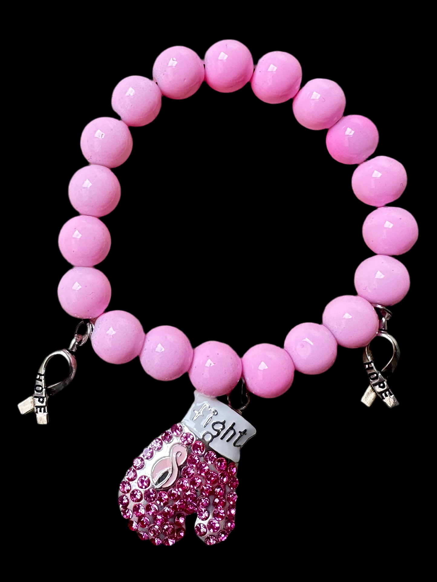 Fight Like a Girl Pink Bracelet
